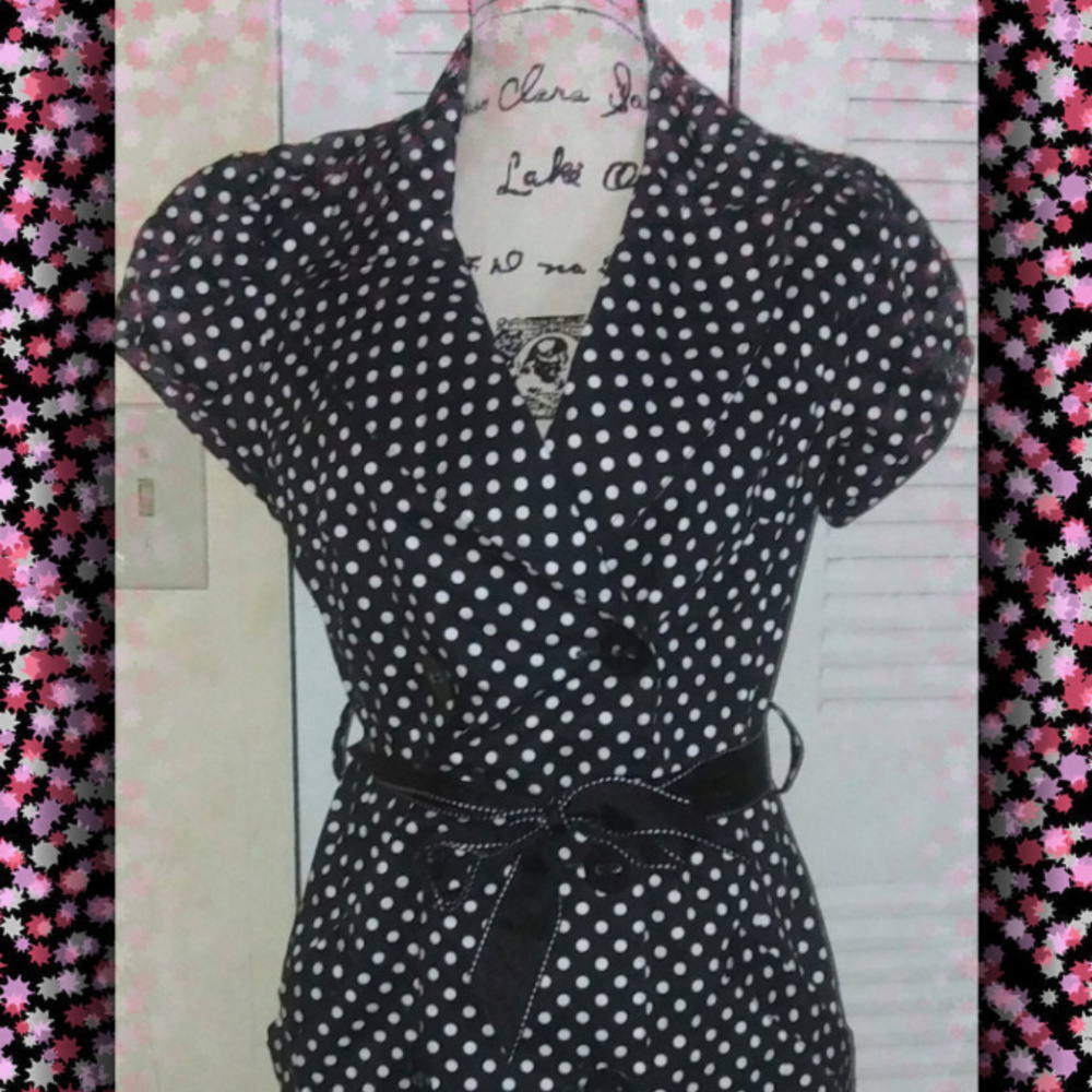 Retro Polka Dot Dress SZ 10